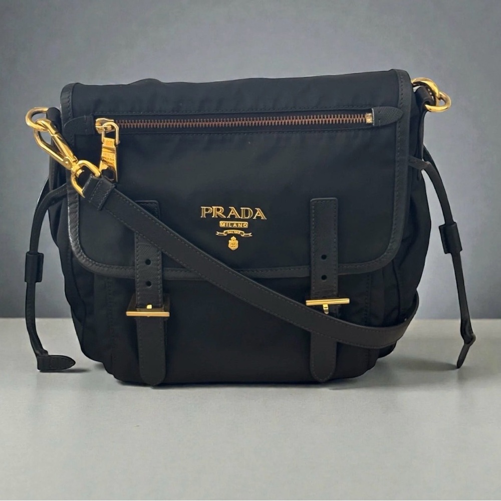PRADA Nylon Flap Shoulder Crossbody Bag - Picture 1 of 6
